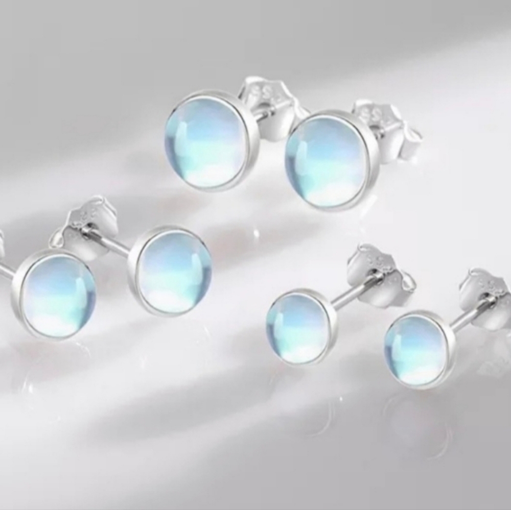 Genuine 100% Sterling Silver. Cute Small Earrings for Women and Men,